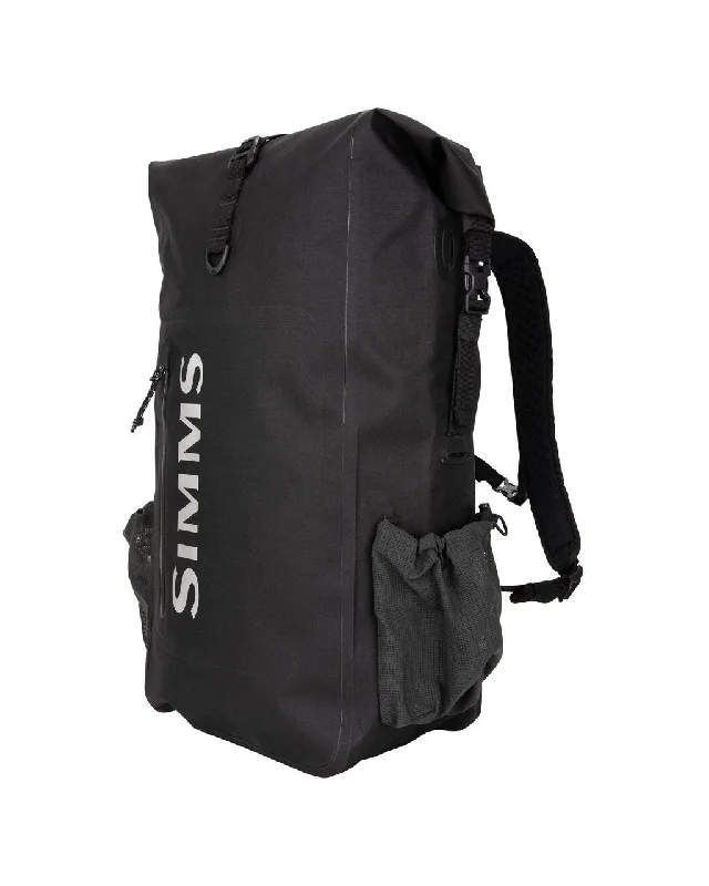 Fishing tackle box-Simms Dry Creek Rolltop Backpack Black