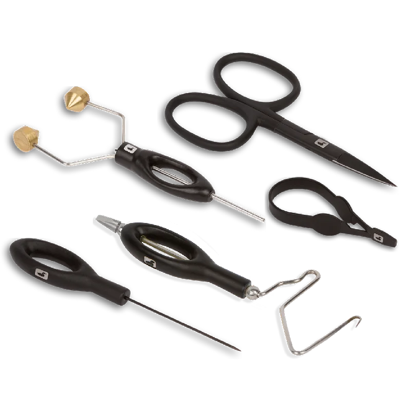 Fishing reel handle upgrade-Loon Core Fly Tying Tool Kit - Black