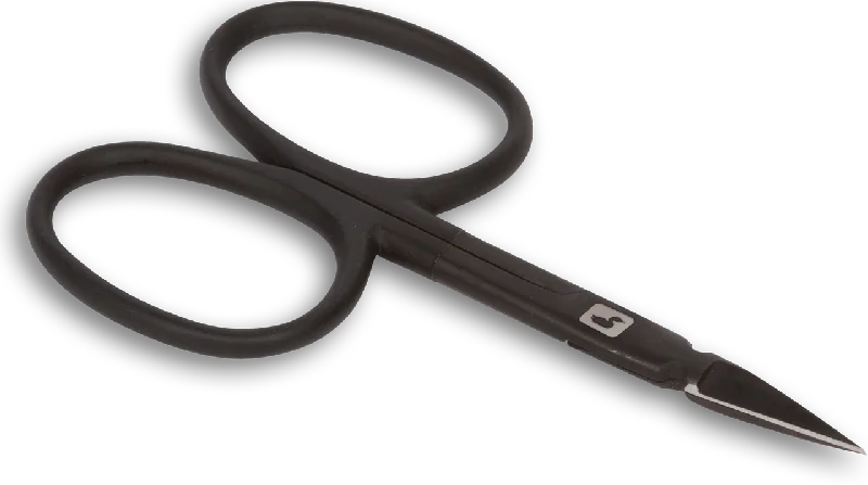 Fishing line clipper-Loon Ergo Arrow Point Scissors - Black