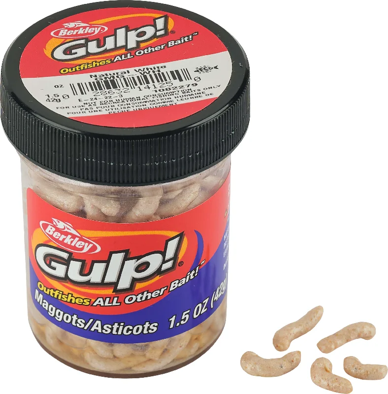 Fishing reel protective rack-Berkley Gulp! Maggot 1.5 oz. Jar