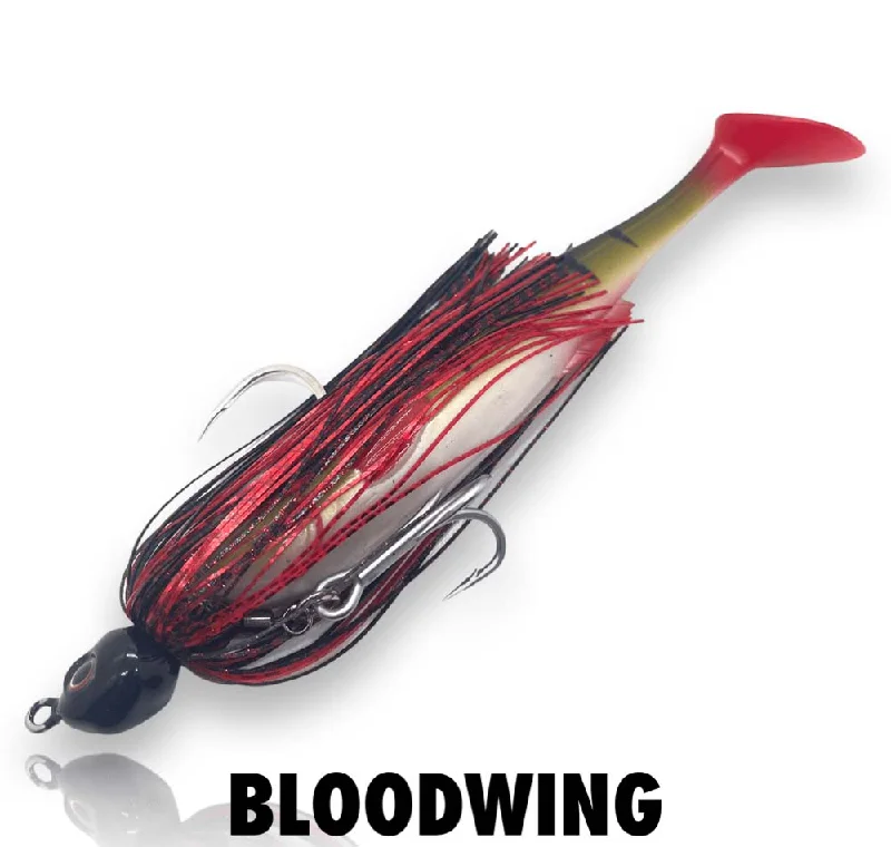 Fishing rod cover-Spin Wright 1oz Swimjig Irukandji 7"