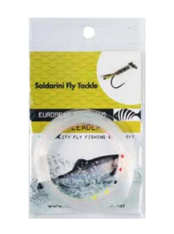 Fishing line knot tool-Soldarini European Tapered Leaders w. Drop Indicator