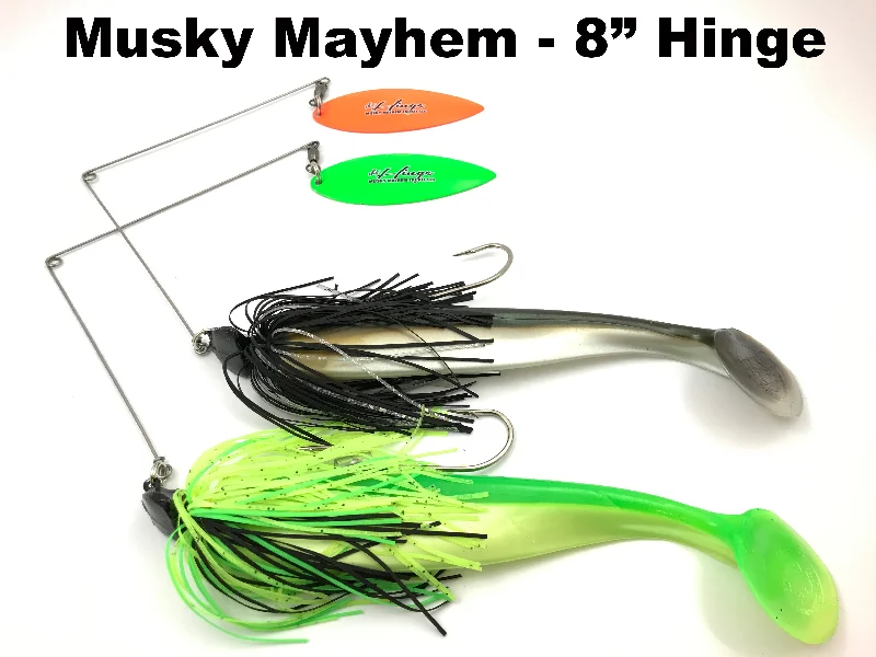 Fishing reel waterproof pouch-Musky Mayhem 8" Hinge