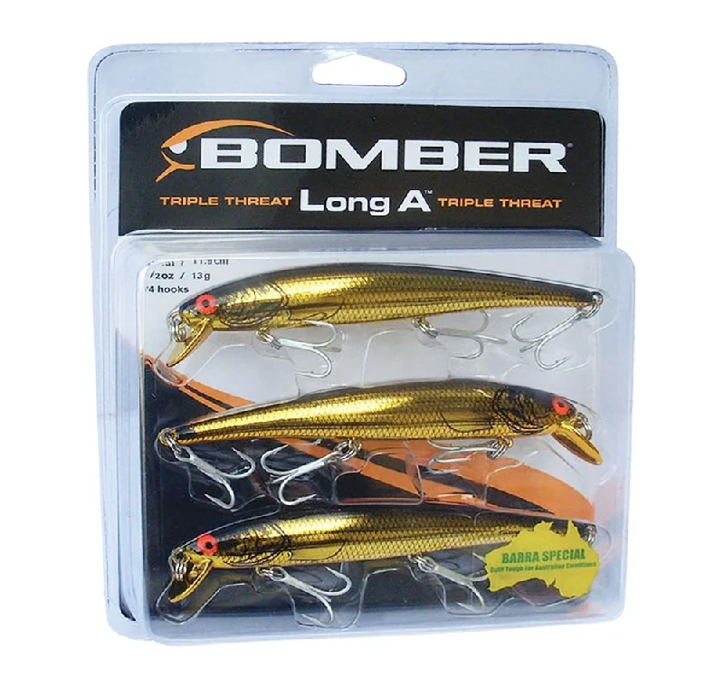 Fishing tackle organizer box-Bomber Long A 3pk Gold