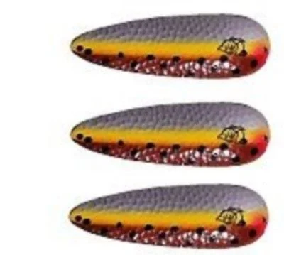 Fishing hook dressing tool-Three Eppinger Seadevle IMP Brown Trout Spoon Lures 1 oz  3 1/4" 62-7