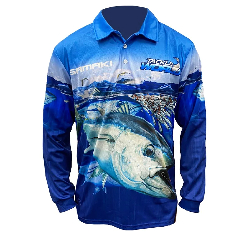 Fishing rod blank wrap-Samaki Tackle World Bluefin V2 Fishing Shirt