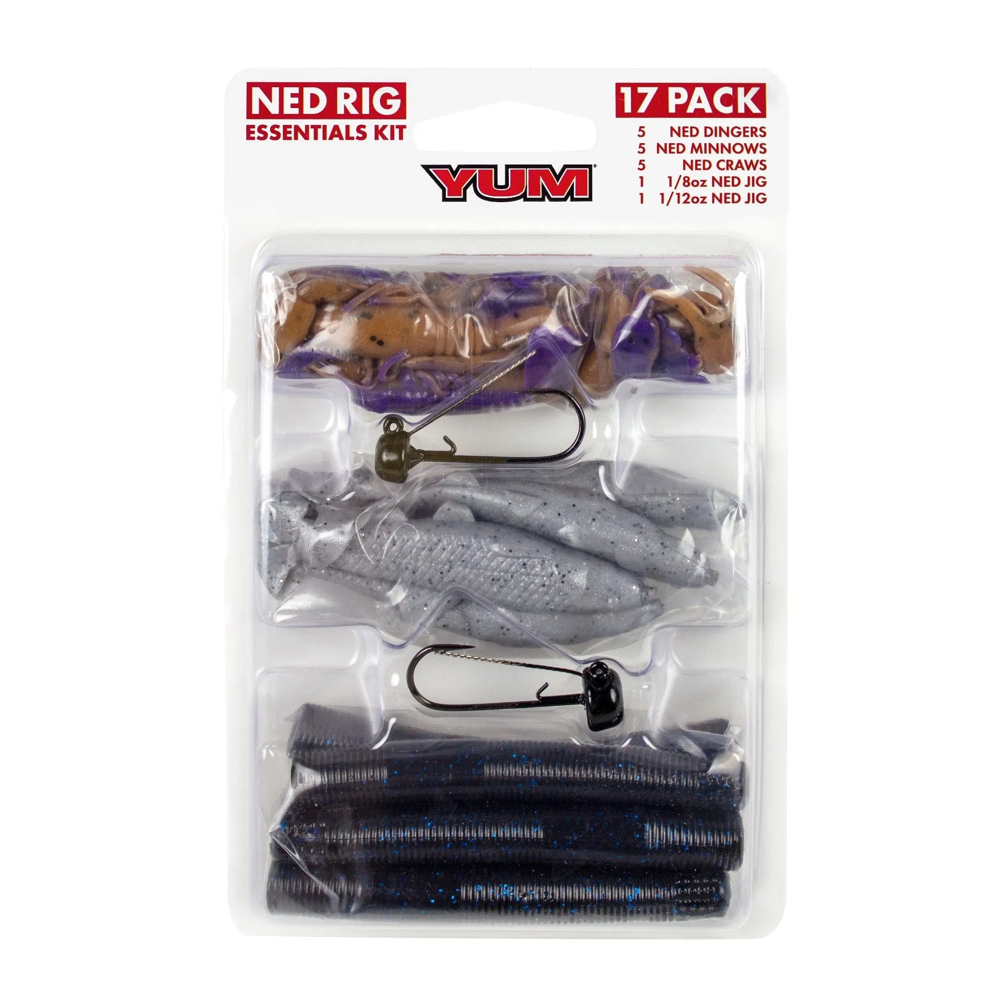 Fishing reel cleaning grease-Yum Ned Rig Kit 1 Soft Plastic