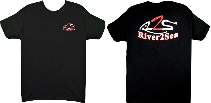 Fishing hook disgorger-River2Sea Short Sleeve Logo T-Shirt