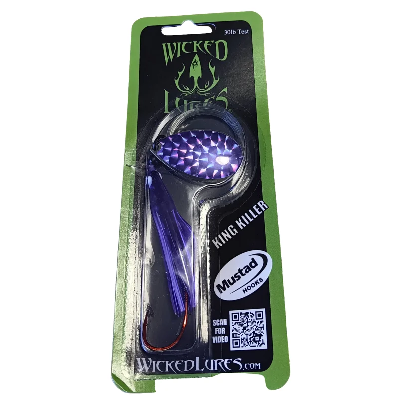 Fishing rod rest-Wicked Lures King Killers Purple & Purple