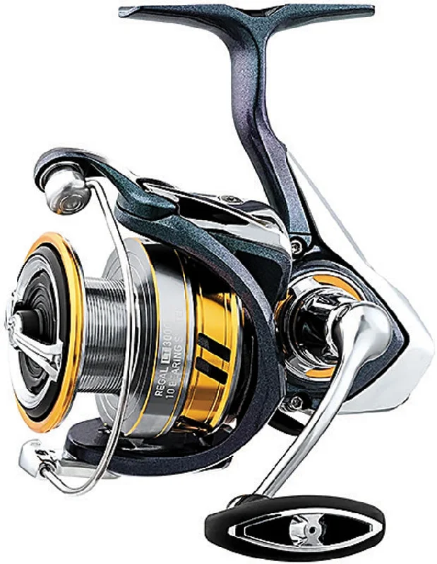 Fishing line spooler accessory-Daiwa Regal LT Black & Yellow ABS Spinning Fishing Reel RGLT2000D