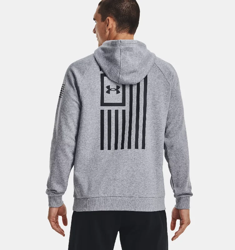 Fishing tackle rack system-Men's Freedom Flag Hoodie