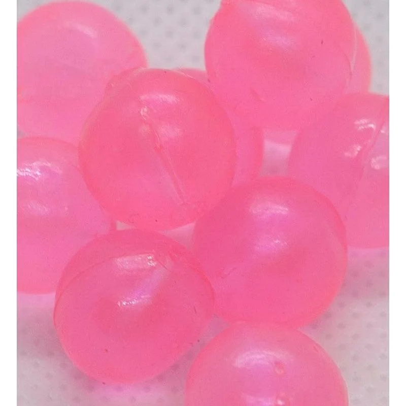 Fishing bait applicator-BnR Tackle Soft Beads - Pink Sheen