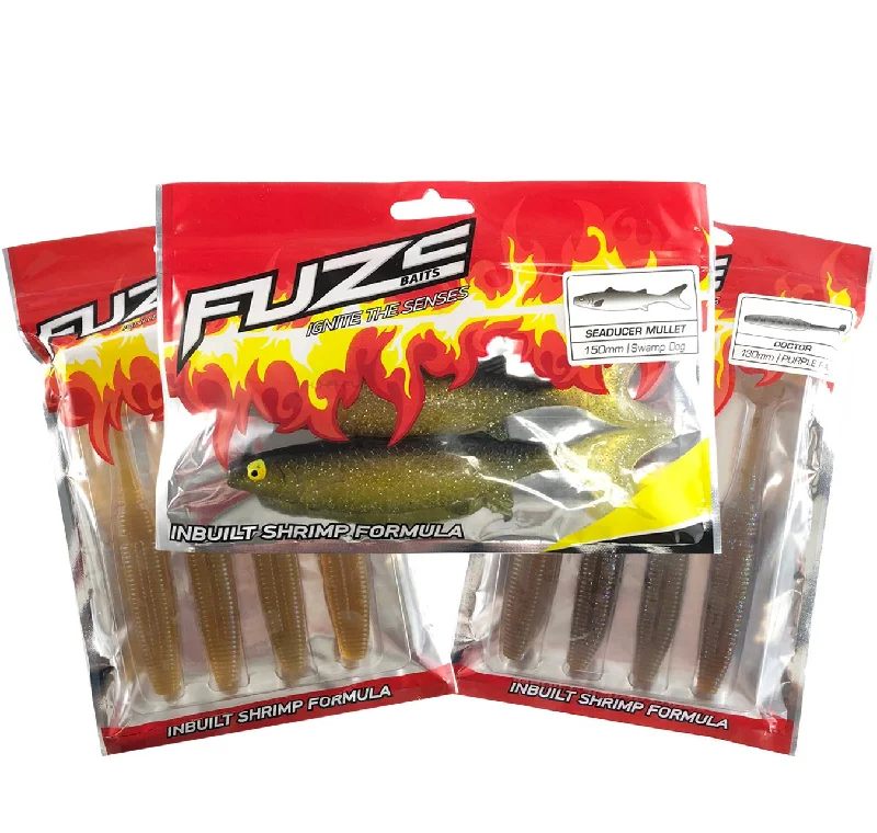 Fishing reel disassembly tool-Fuze Cod Soft Plastics Pack