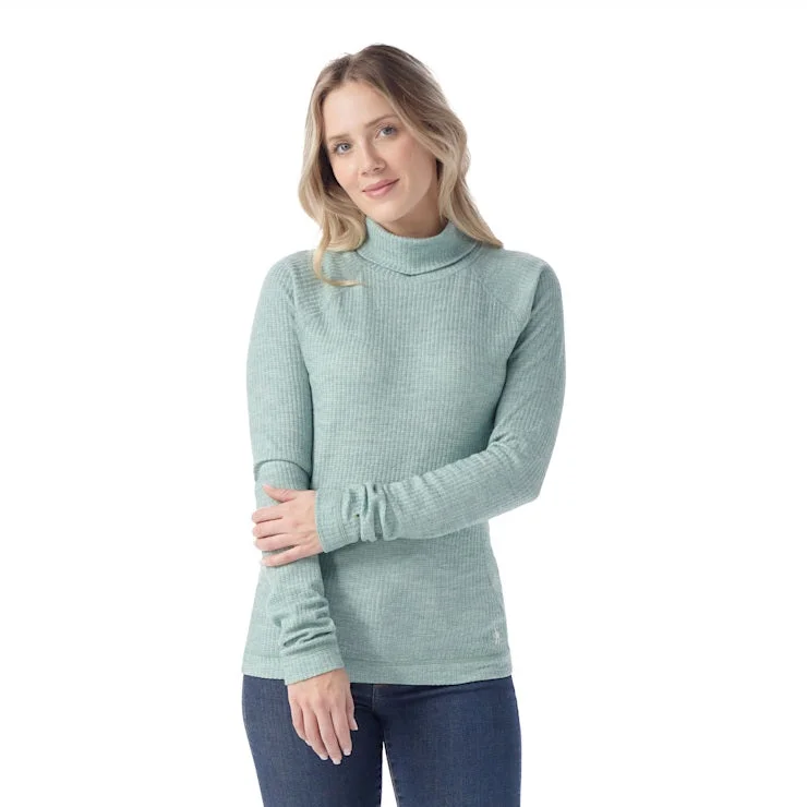 Fishing line braider-Women's Thermal Merino Rib Turtleneck