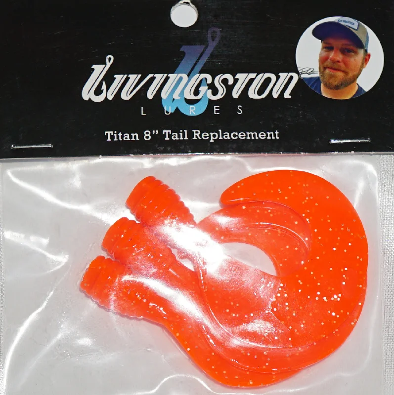 Fishing hook sharpener-Livingston Lures Titan Replacement Tails