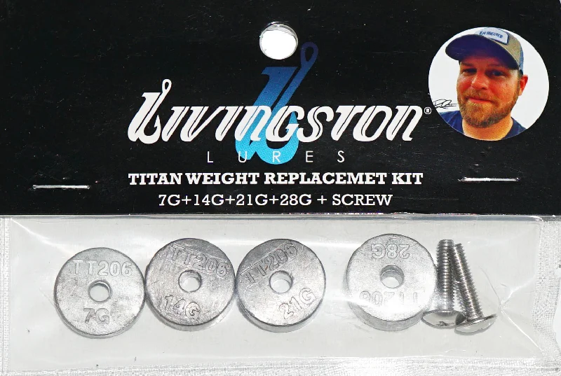 Fishing rod mounting strap-Livingston Titan Weight Replacement Kits