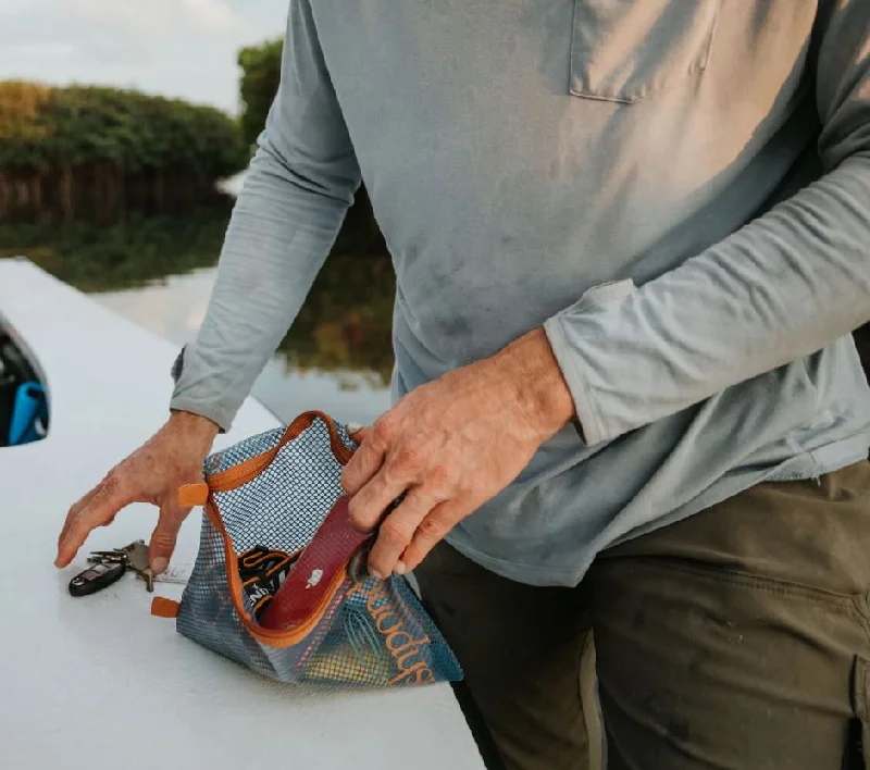 Fishing bait holder-Sandbar Travel Pouch- Large