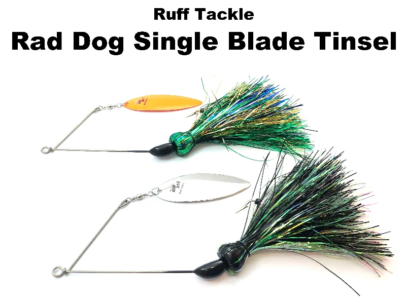 Fishing tackle organizer shelf-Ruff Tackle - Rad Dog Original Single Blade Tinsel Spinner Bait