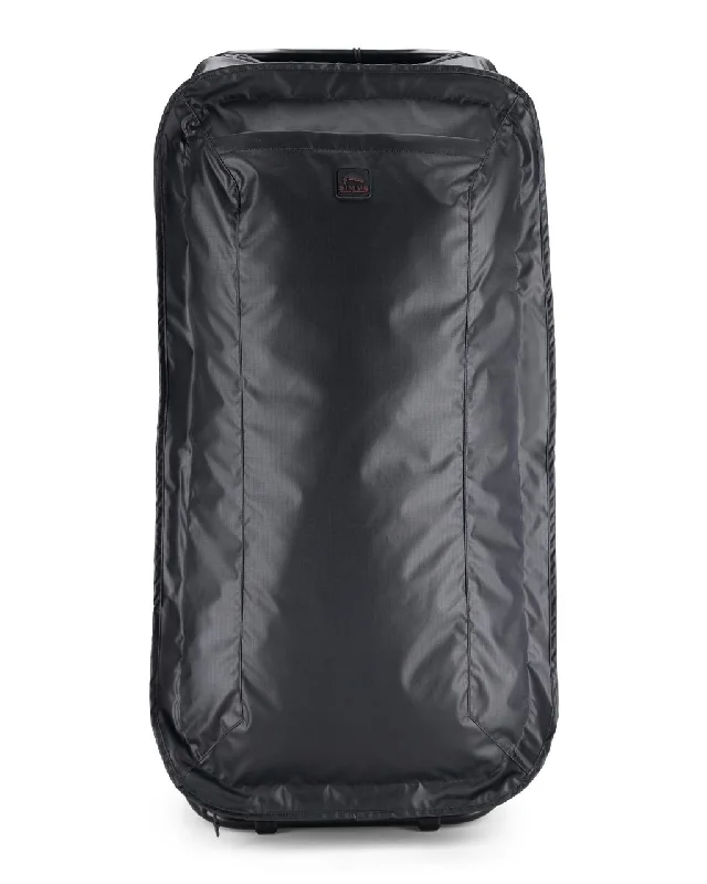 Fishing tackle transport bag-Simms Tailwind 100L Roller Black