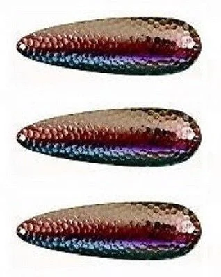 Fishing rod travel strap-Three Eppinger Seadevle IMP Nickel Blue/Red Fish Spoon Lures 1 oz 3 1/4" 62-276