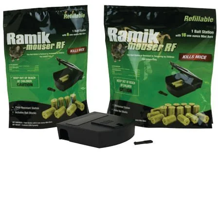 Fishing reel protective pouch-Ramik Mouser Refillable Bait Station