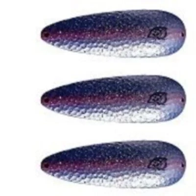 Fishing line winder-Three Eppinger Seadevlet Pearl Blue Purple Fish Spoon Lures 1 1/2 oz  4" 61-335