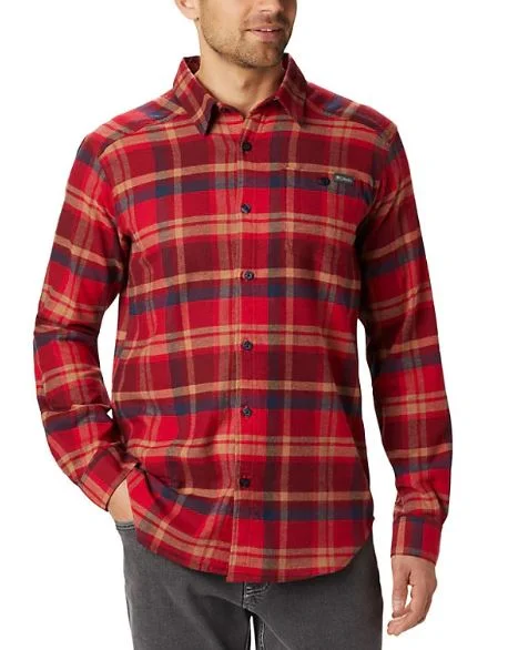 Fishing line braiding device-Men's Cornell Woods Flannel Long Sleeve Shirt