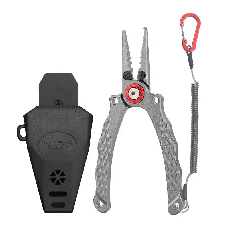 Fishing line spooling device-Lureswholesale® Aluminum Fishing Pliers Grip Set