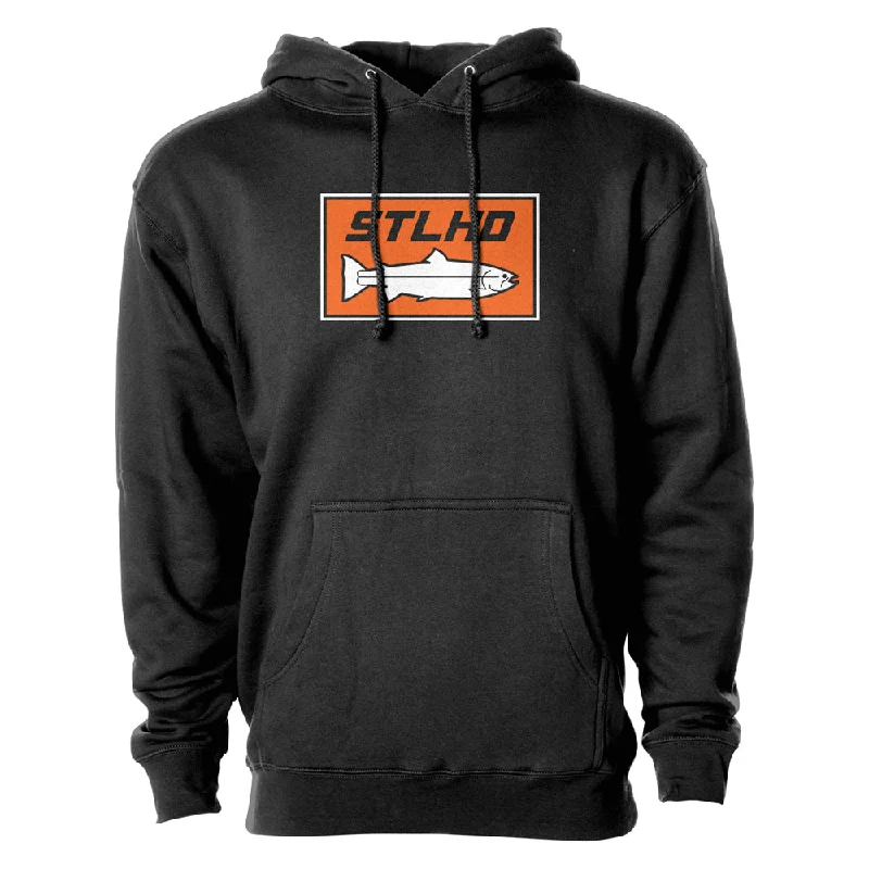 Fishing reel lubricant-STLHD Men's Standard Logo Black Premium Hoodie