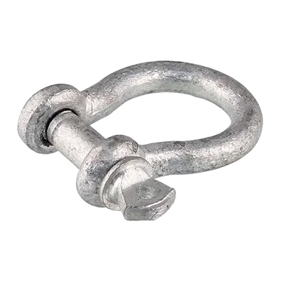 Fishing bait pressing device-Sea Sense Galvanized Anchor Shackle 3/8"