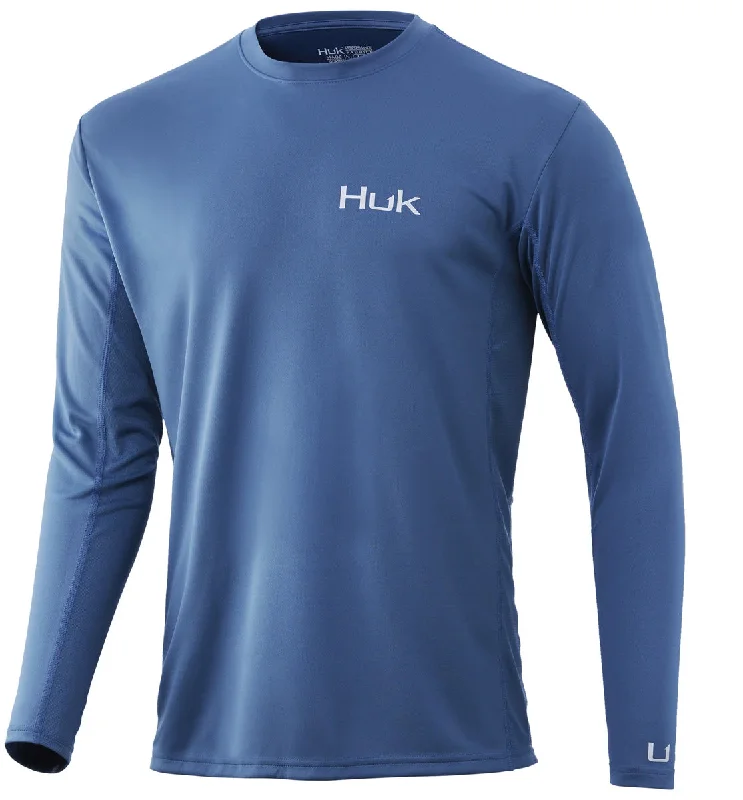 Fishing float stopper-Huk Icon X Long Sleeve Tech Shirt