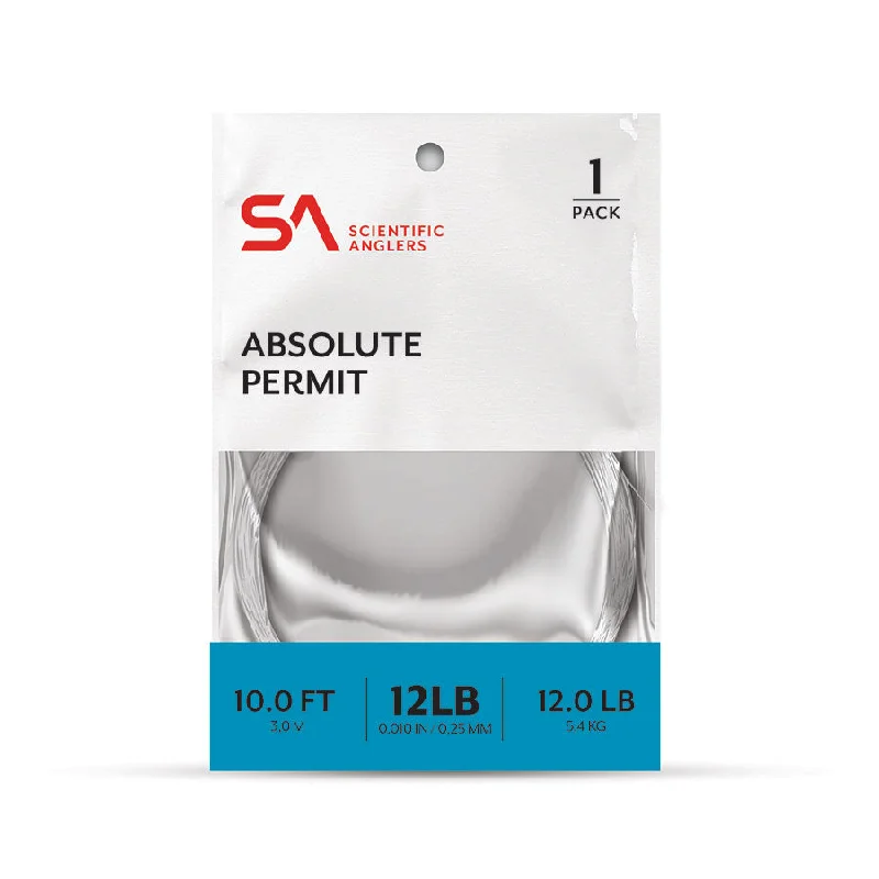 Fishing line tension gauge-SA Absolute Permit 10' Leader