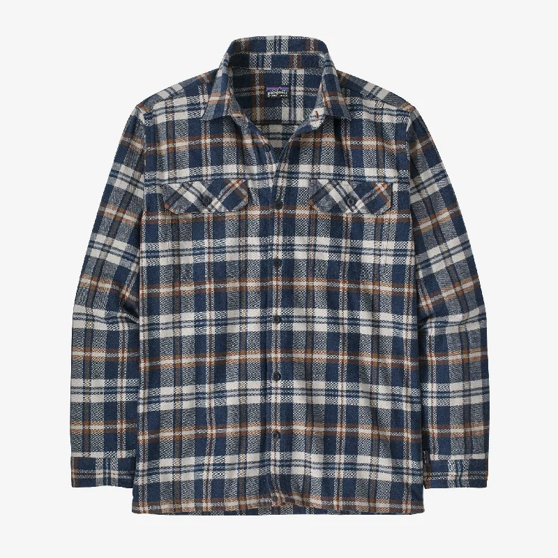 Fishing rod repair adhesive-Men's Long-Sleeved Organic Cotton Midweight Fjord Flannel Shirt