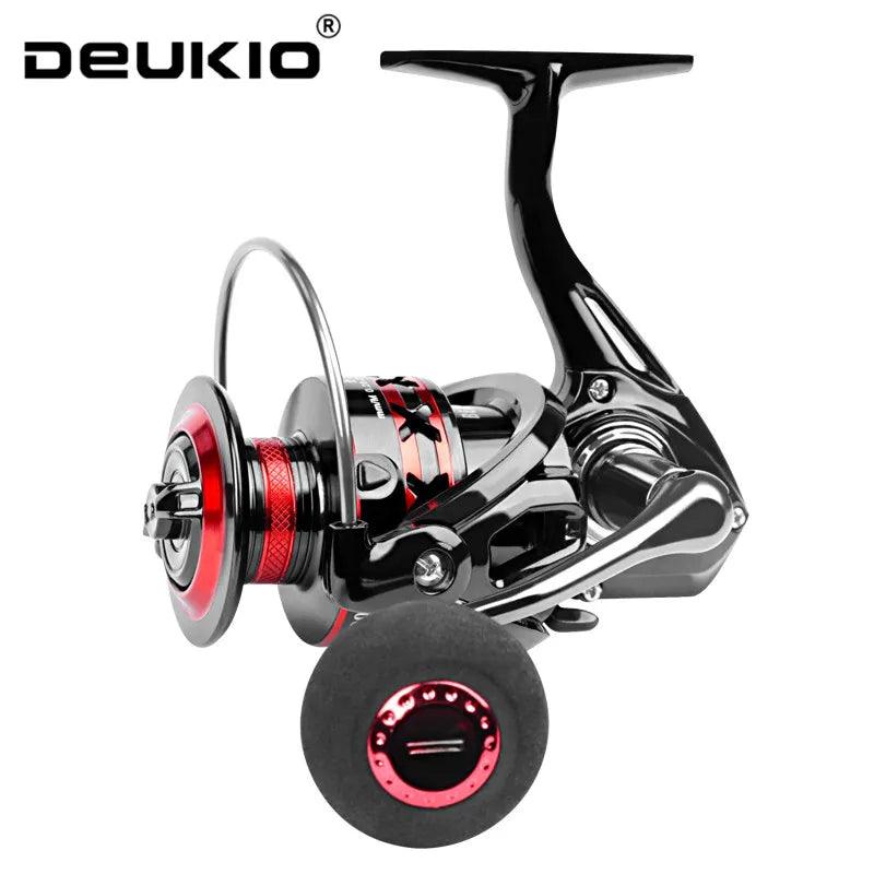 Fishing hook grinding tool-DEUKIO Fishing Reel 2000-7000 Max Drag 12KG Spinning Reels Metal Spool