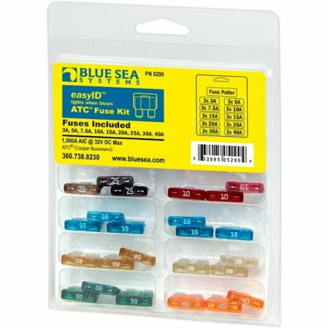 Fishing rod handle wrap-Blue Sea - EasyID Fuse Kit