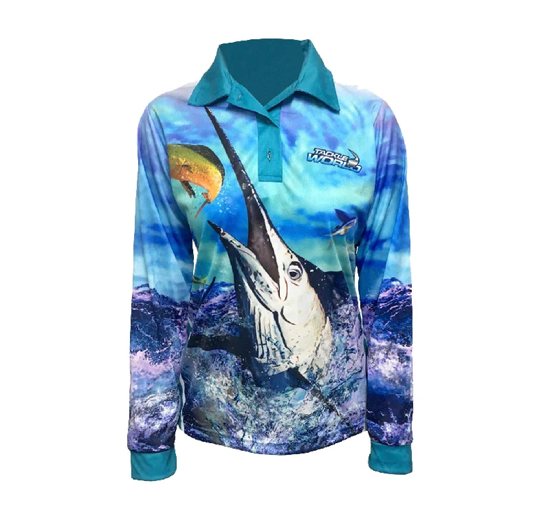 Fishing bait scooping spoon-Tackle World Marlin Ladies Fishing Shirts