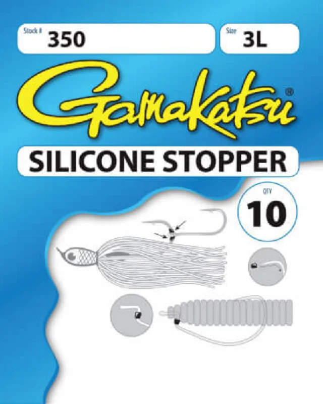 Fishing line coiling device-Gamakatsu Silicone Stoppers