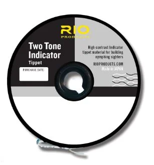 Fishing tackle utility box-Two Tone Indicator Tippet 1X Black/White