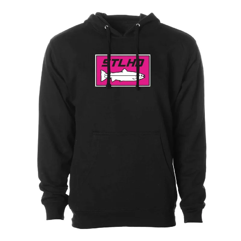 Fishing tackle station-STLHD Men's Neon Pink Black Standard Hoodie