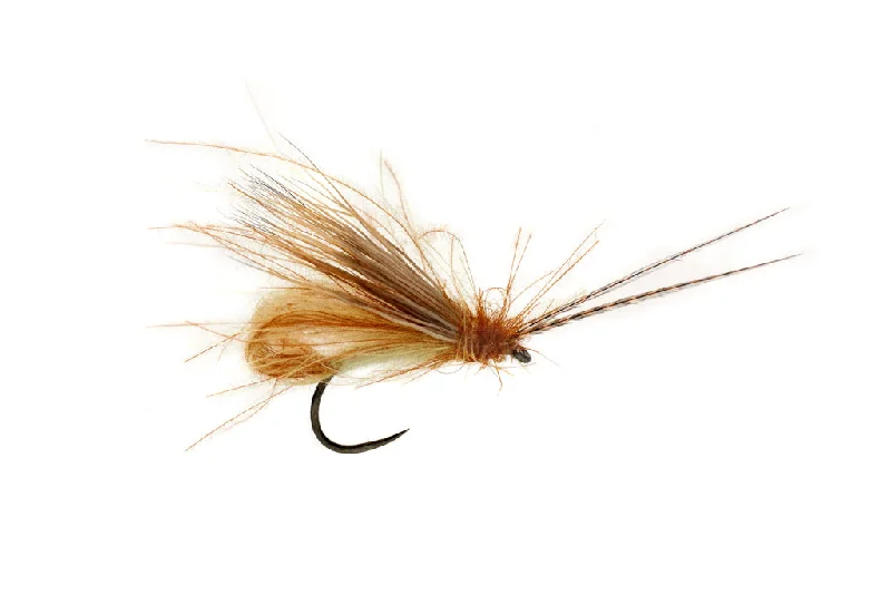 Fishing line winder portable-MCPHAIL BUBBLE WING CADDIS CINNAMON BARBLESS