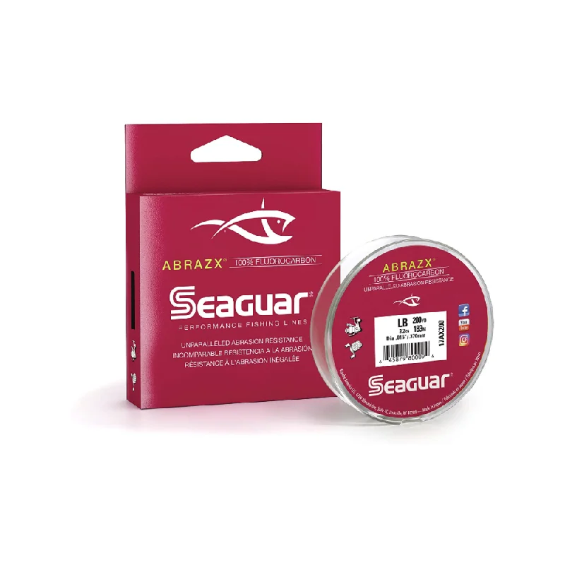 Fishing bait pressing tool-Seaguar Abrazx 100% Fluorocarbon Leader Coils