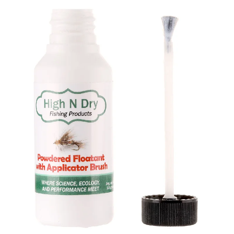 Fishing rod blank wrap-High N Dry - Powdered Floatant with Brush