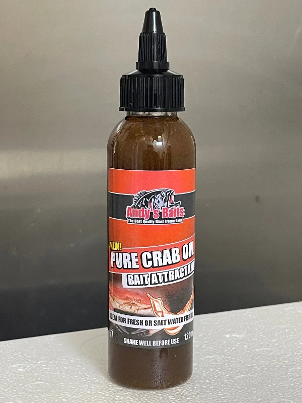 Fishing tackle compartment box-New Andy’s Baits Pure Crab Oil - 120ml