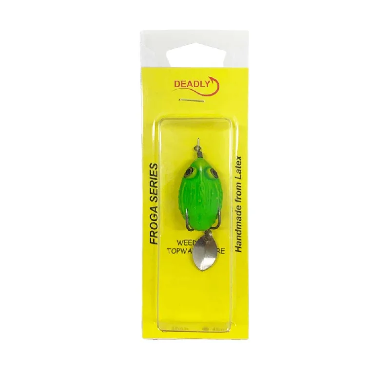 Fishing bait injection kit-Deadly Froga Fatso 45mm Lure Lime Green