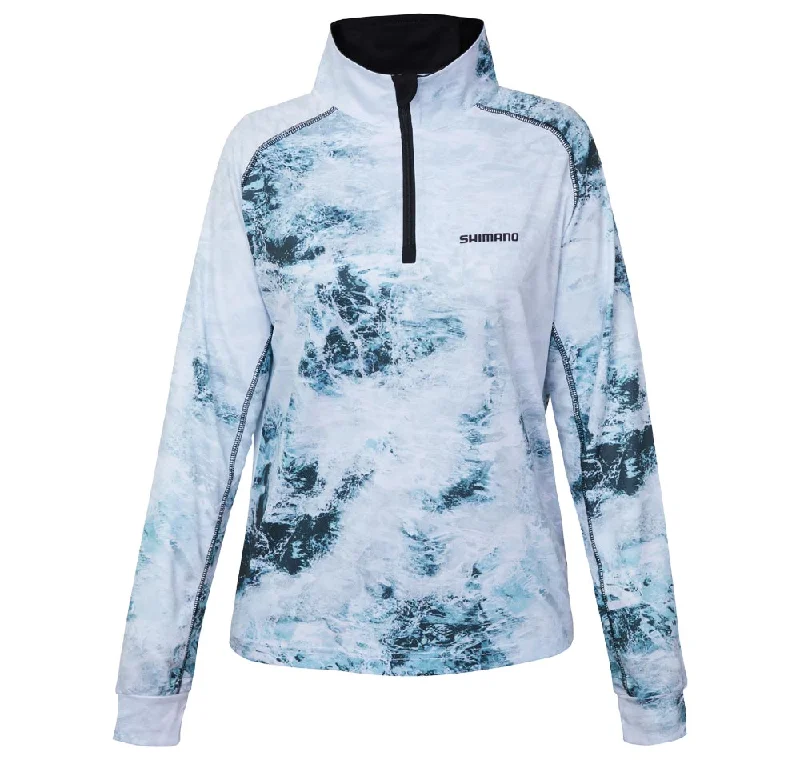 Fishing bait rolling device-Shimano Womens Corporate Sublimated Fishing Shirt