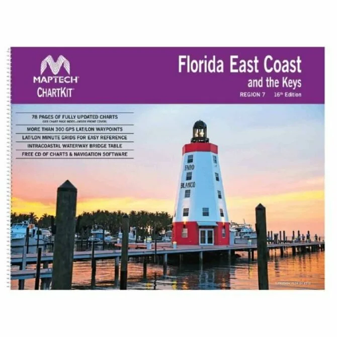 Fishing rod repair tape-Maptech - Chartkit Region 7, 16th Edition. Flordia East Coast and The Keys