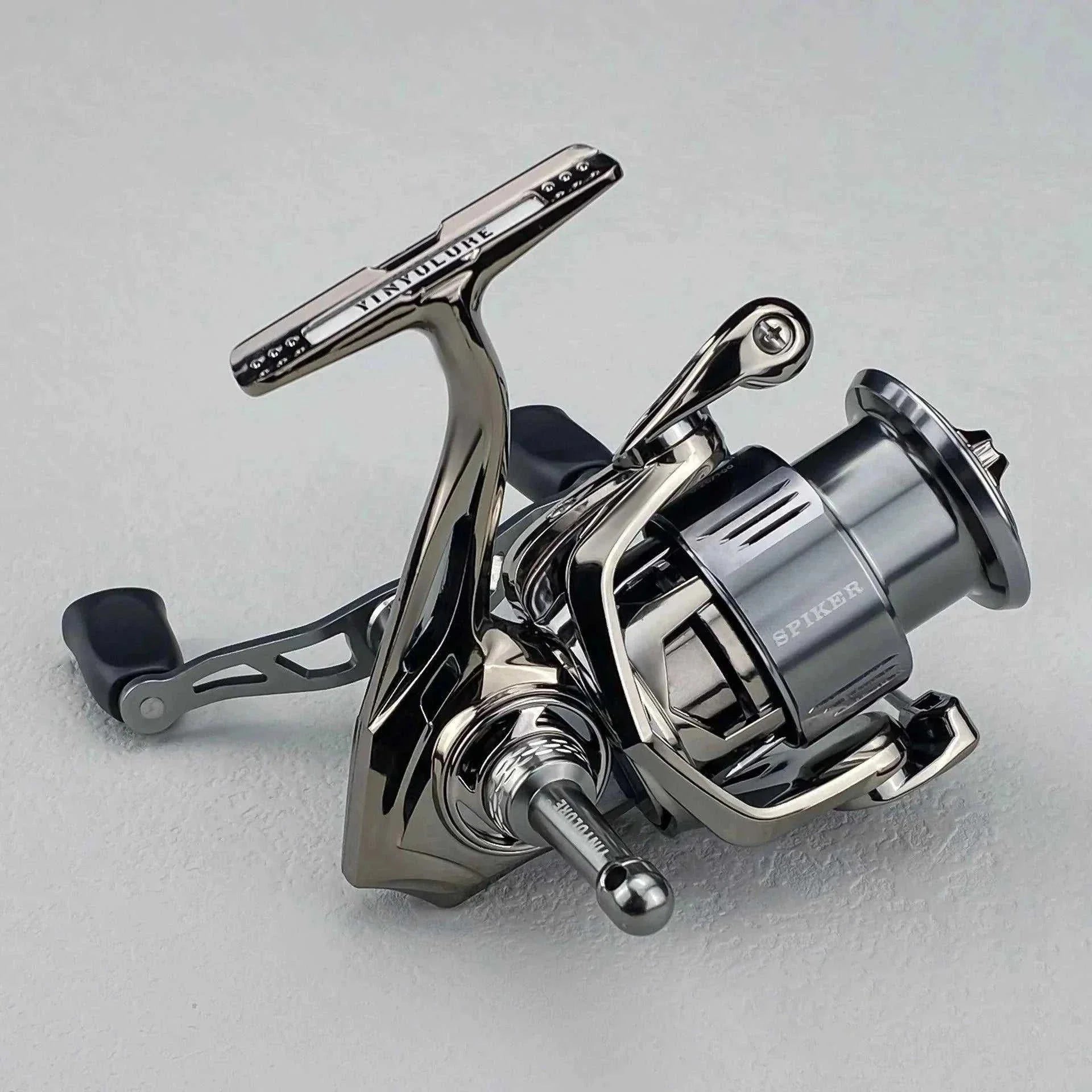 Fishing tackle container-YINYU SPIKER Screw-in type Spinning Reel Carbon Double Handle