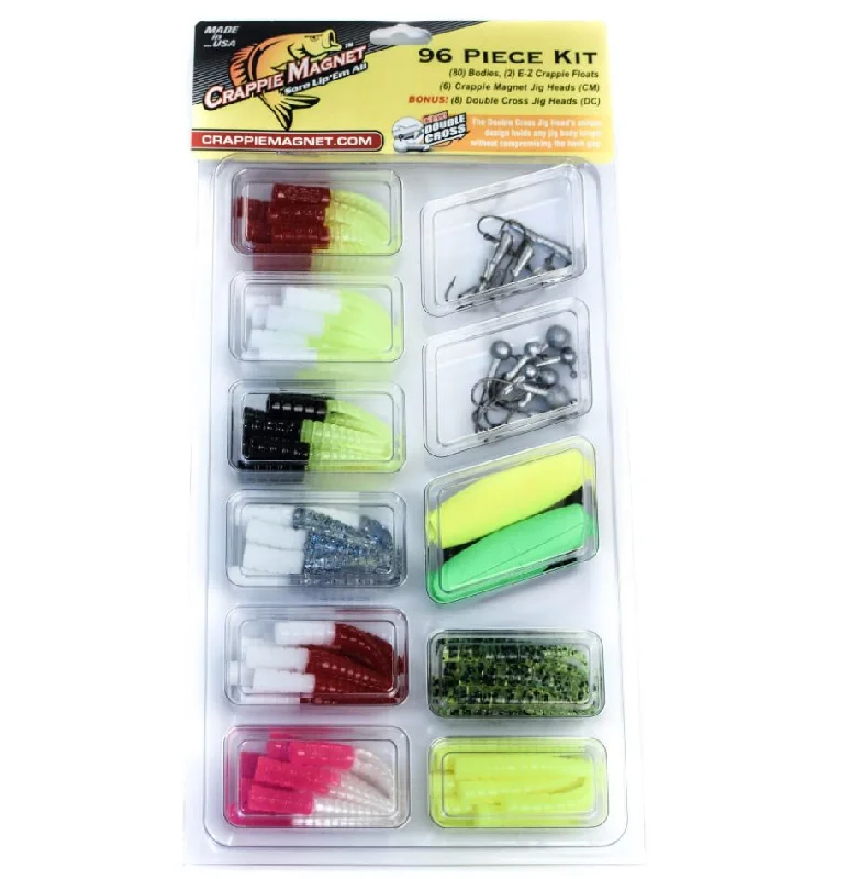 Fishing pliers with lanyard-96- Piece Crappie Magnet Kit