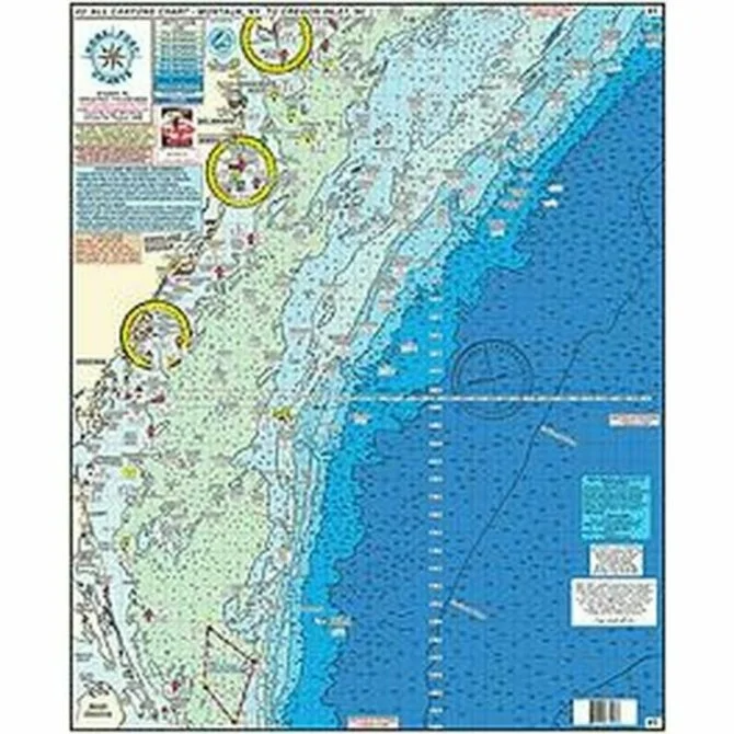 Fishing pliers with lanyard-Home Port Chart - #3 All Canyons Chart