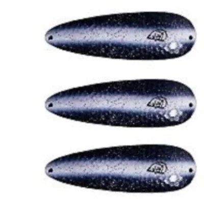 Fishing reel protector-Three Eppinger Seadevlet Pearl Black White Fish Spoon Lures 1 1/2 oz  4" 61-339